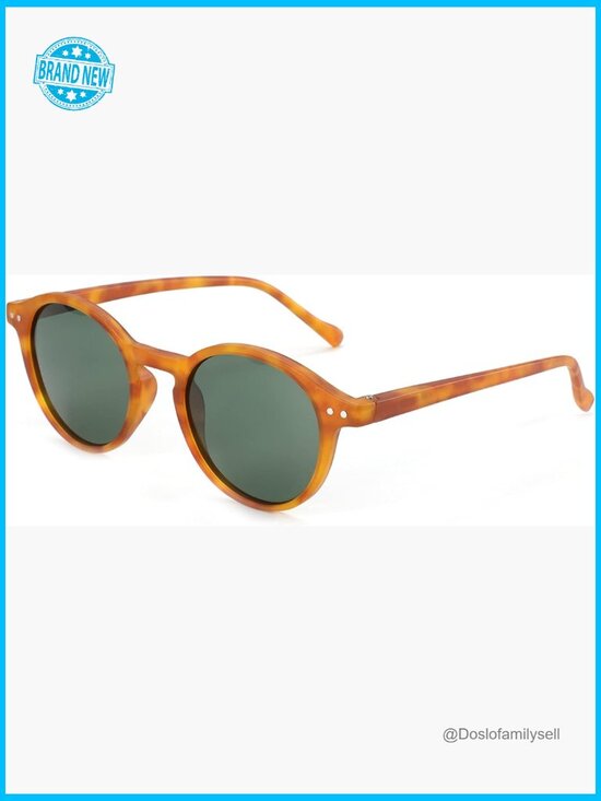 Polarized Round Retro Sunglasses Classic Style Universal Fit UV Protection main image 7